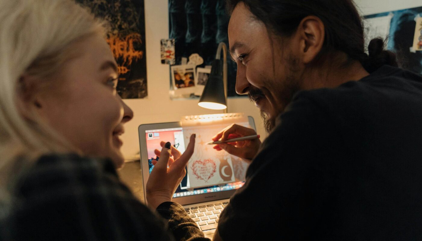 Designer editing AI-generated UX copy.