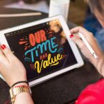 AI podcast app design illustration showing smart tools for audio editing and user experience design