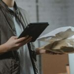 AI delivery tracking system showing real-time route optimization, smart logistics dashboard, and predictive delivery insights.